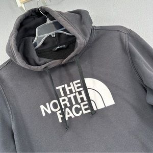 The North Face Half Dome Pullover Hoodie Men's Medium Black Spellout Logo A3FR1